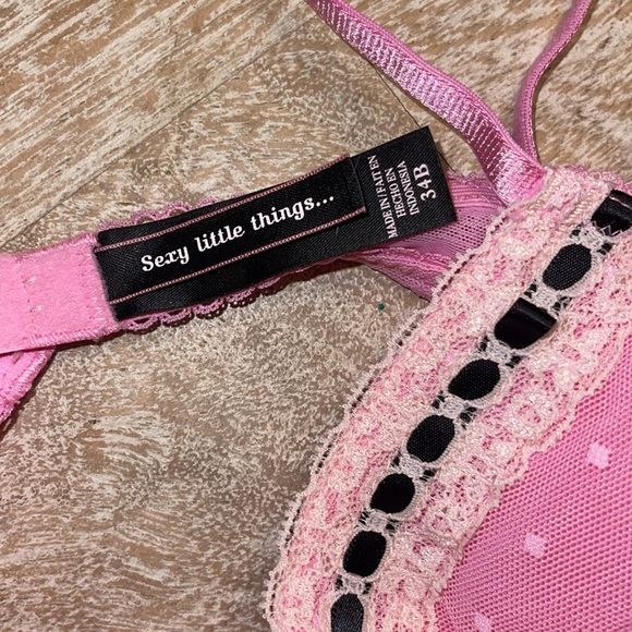 Victorias Secret Sexy Little Thing Pink French Maid Apron Costume Lingerie 34B - Picture 3 of 4